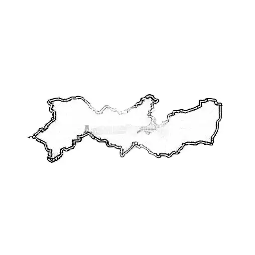 A Black And White Map