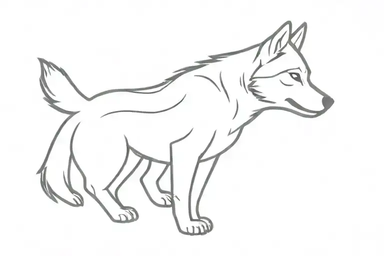 Husky Jumping Side Profile