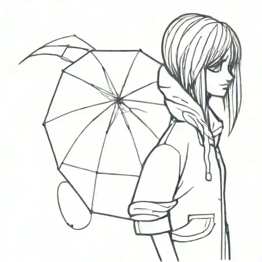 Emo Girl With Umberella