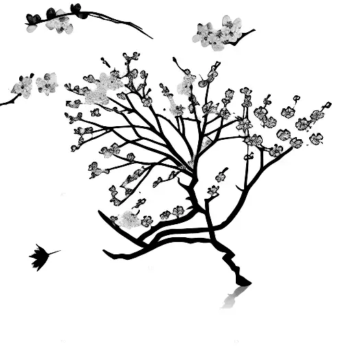 Nature And Cherry Blossom Vertical