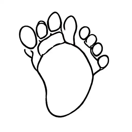 Dog's Foot And Nickname Dog Ball