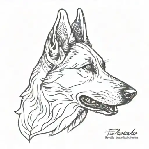 German Sheppard Barking Dog