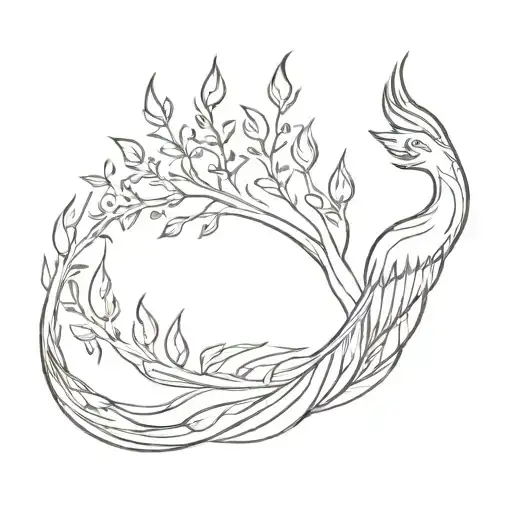 Phoenix With A Tail Root Tree