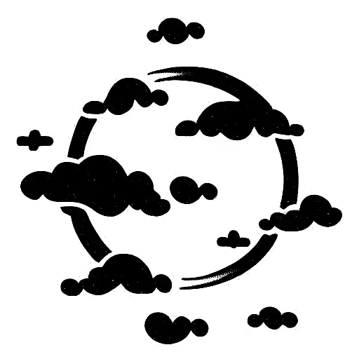 Sun With Chinese Cloud