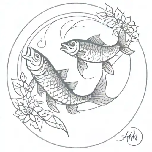 Jm Pices Fish In Circle