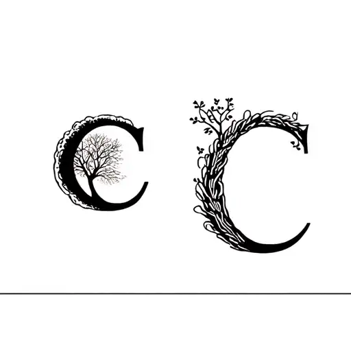 Combination Of A Tree And 4 Letter C C C C