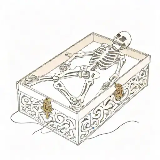 Skeleton Scissor In Box