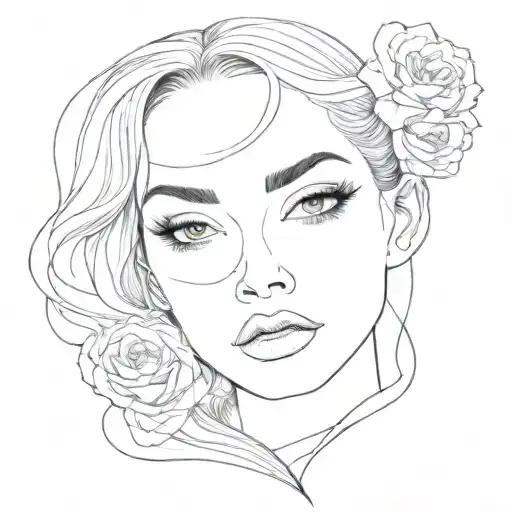 Beautiful Womans Face