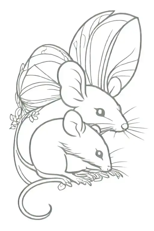 Mouse With Fairy Wings