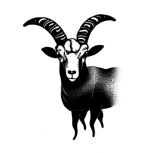 Big Horn Sheep Black And White