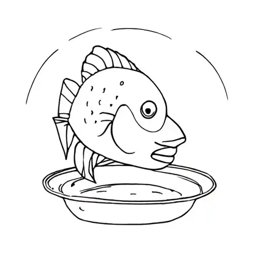 Fish Holding Head On Tray