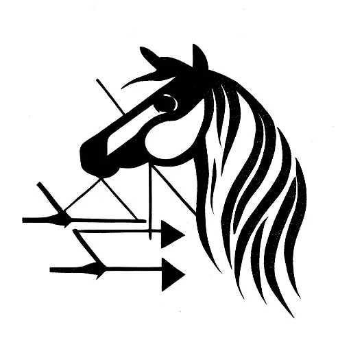 Horse With Arrows
