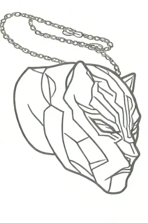 Necklace Black Panther Marvel Comics