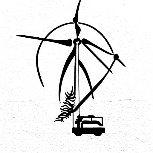 Military Soldier And Wind Turbine Technician