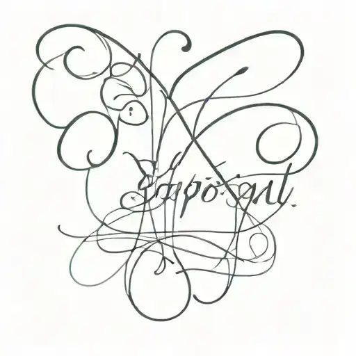 A Sensual And Abstract Design Incorporating The Word 'Sapiosexual' In A Decorative Script Font