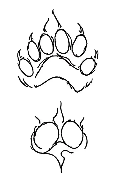 Memorial Dog Paw Print
