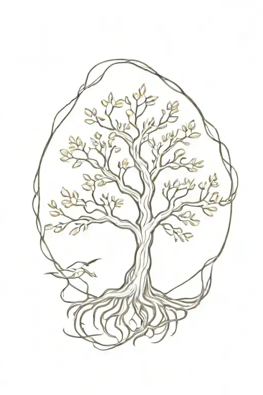 Tree Of Life And Root Tree