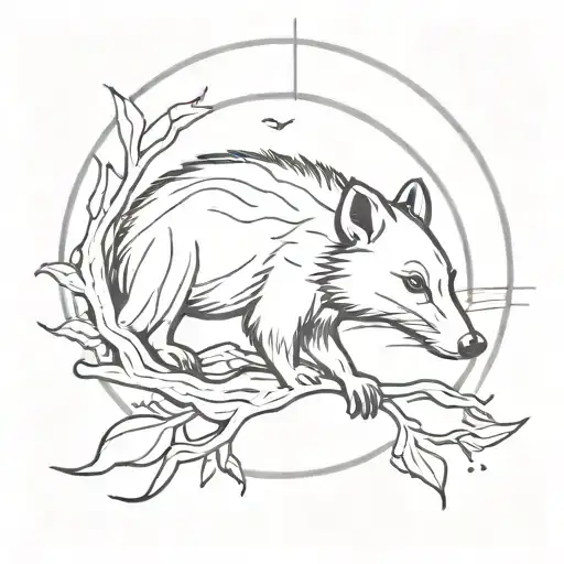 Part Possum Part Sun With Beams