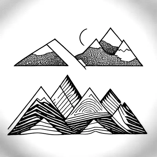 In The Famous Joy Division Style Of Lines Make A Ocean That Turns Into Mountains