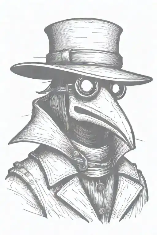 Simple Grafitti Style Plague Doctor