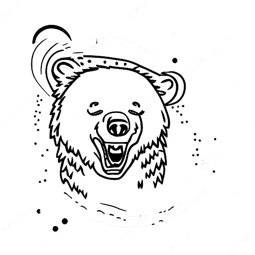 Black Bear Catching Salomon In River