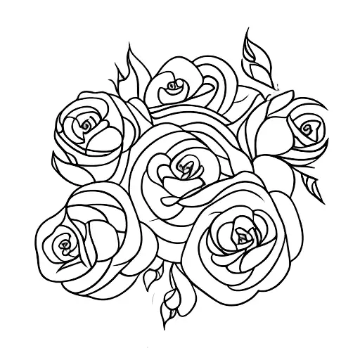 A Nightingale On A Tree Of Roses