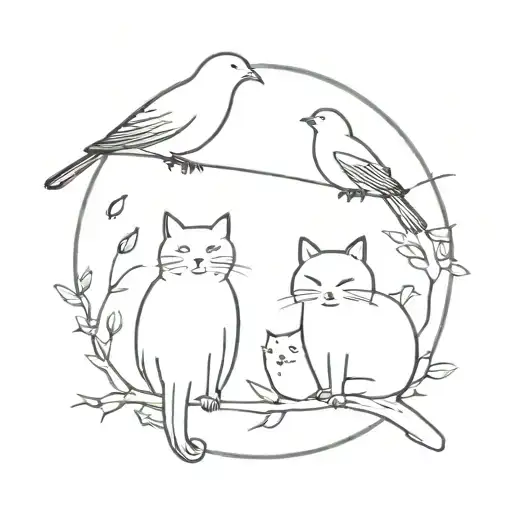 Bird And Cat