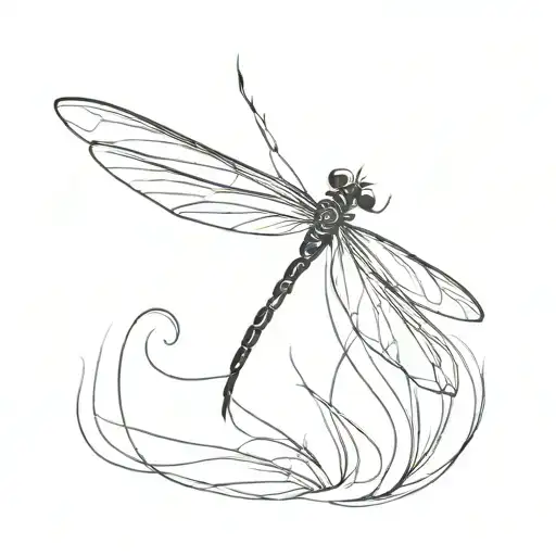 Dancing Dragonfly Flying