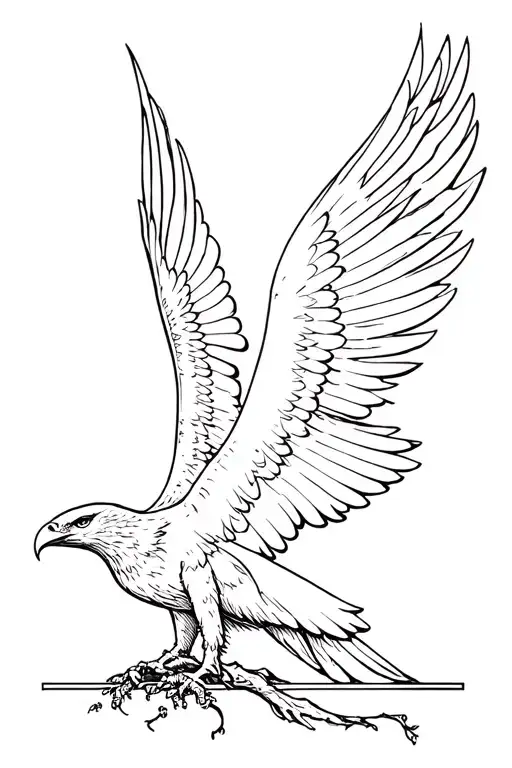 Greek Mythology Humain Eagle With Bonzai Tree