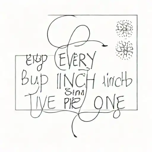 Every Inch But One Quote