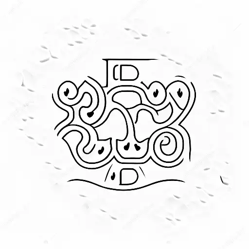 Dog Paw With The Letters J And C