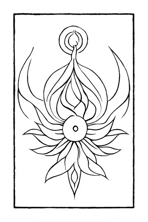 Grief& Rebirth Surrounded By Hindu