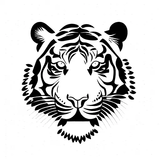 Tiger With Snapdragons