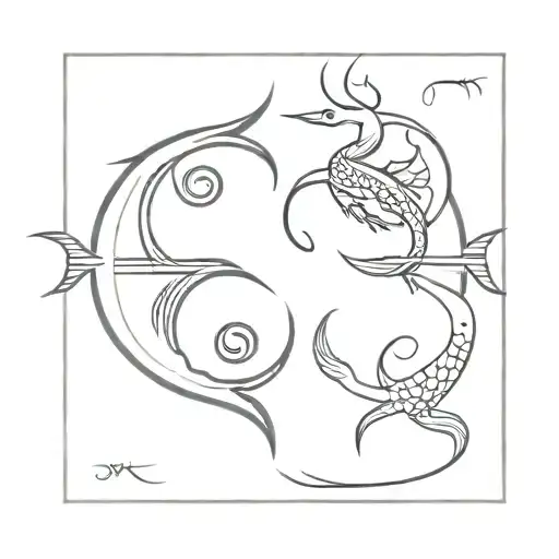 Pisces And Cancer Symbol