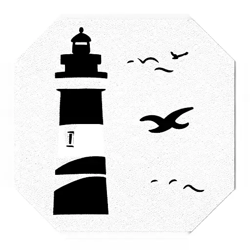 Postage Stamp With Lighthouse