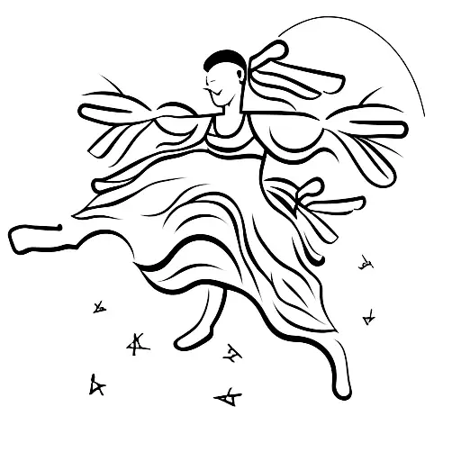 A Gymnast Performing A Gravity-defying Move With A Cheerleader Cheering In The Background