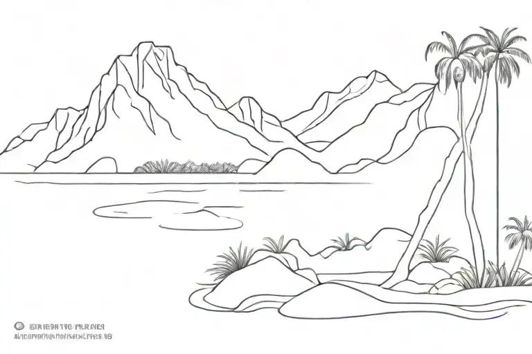 Beach And Granite Mountains Seychelles