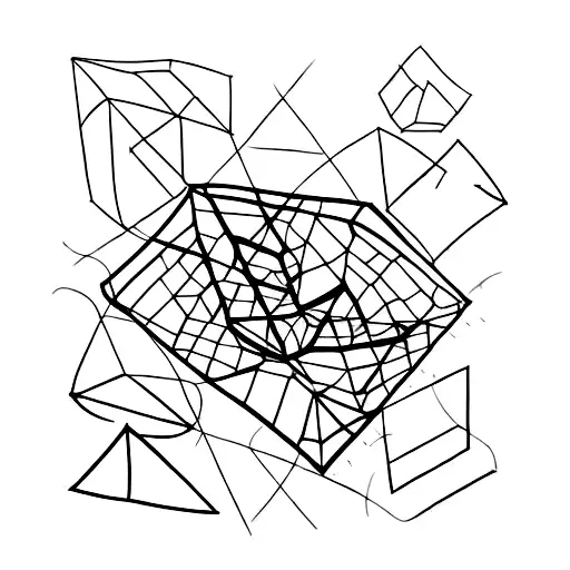 A Lawyer Writing A Book With A Pen Made Of Triangles