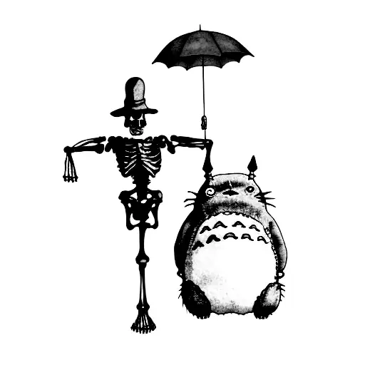 A Skeleton And A Totoro