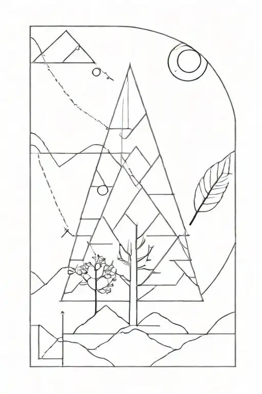 Geometric Hot With Tree On It