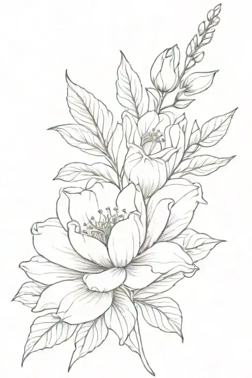 Birth Flower With The Name