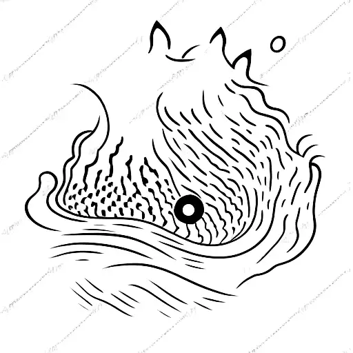 Ultrasound Waves Forming A Cat Silhouette