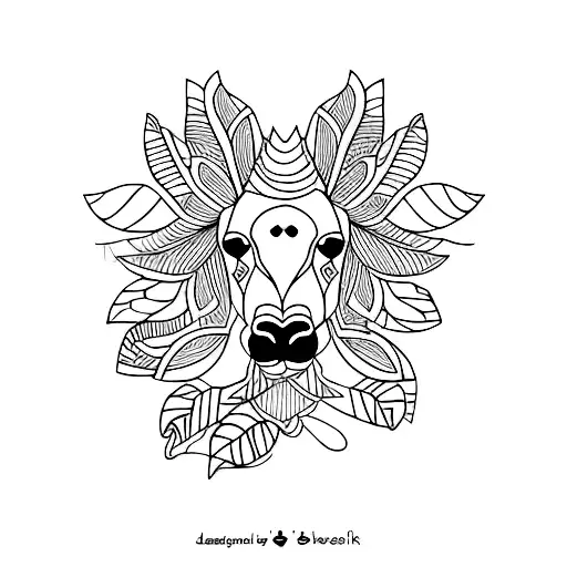 Floral African Animals