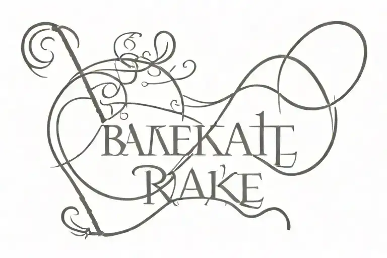 Text As Long As I Breathe In The Form Of The Word Rake