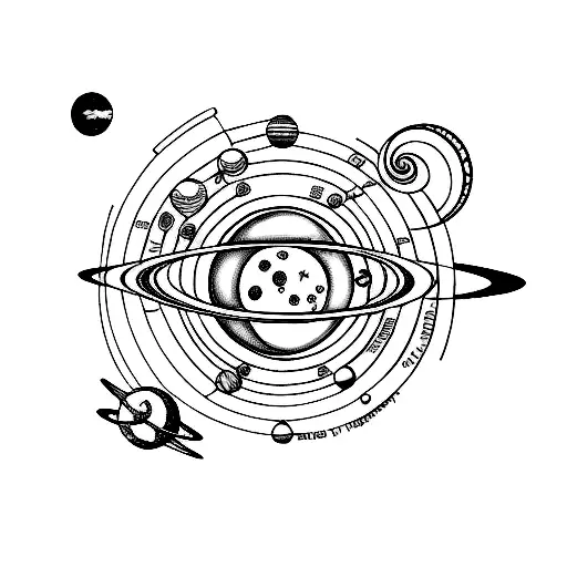 Solar System Infinity Symbol