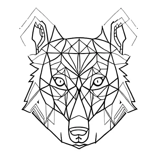 A Dog Lookinhg In A Mirror Seeing A Wolf