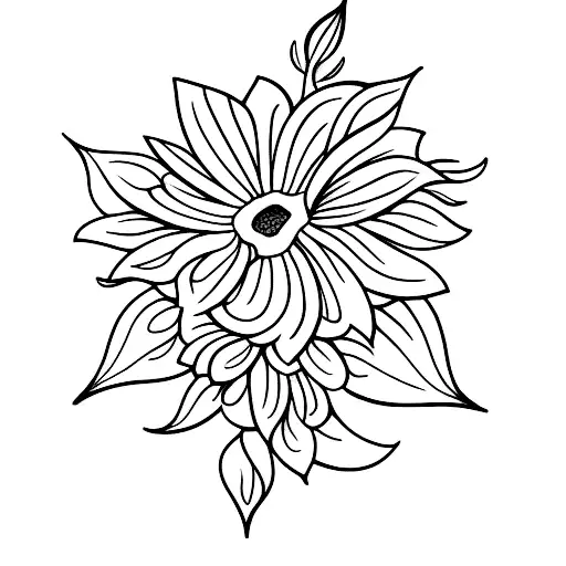 Flowers Going Down Vine