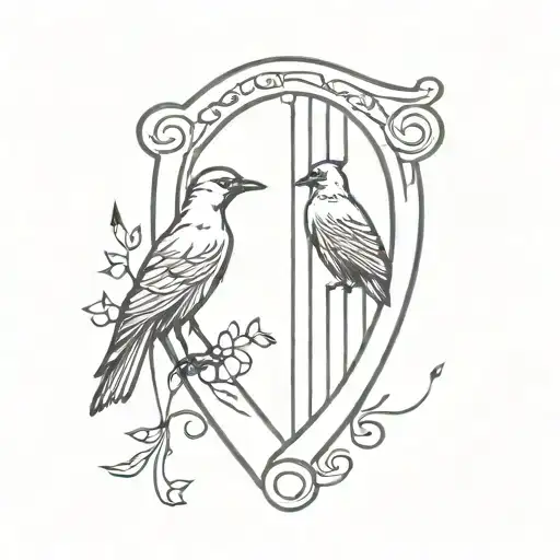 Harp And Crow