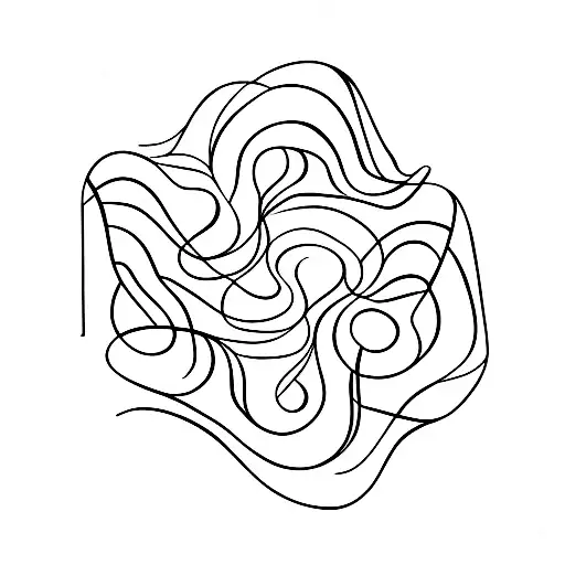 Abstract Wave Lines