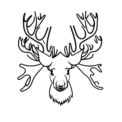 Moose With Family Tree